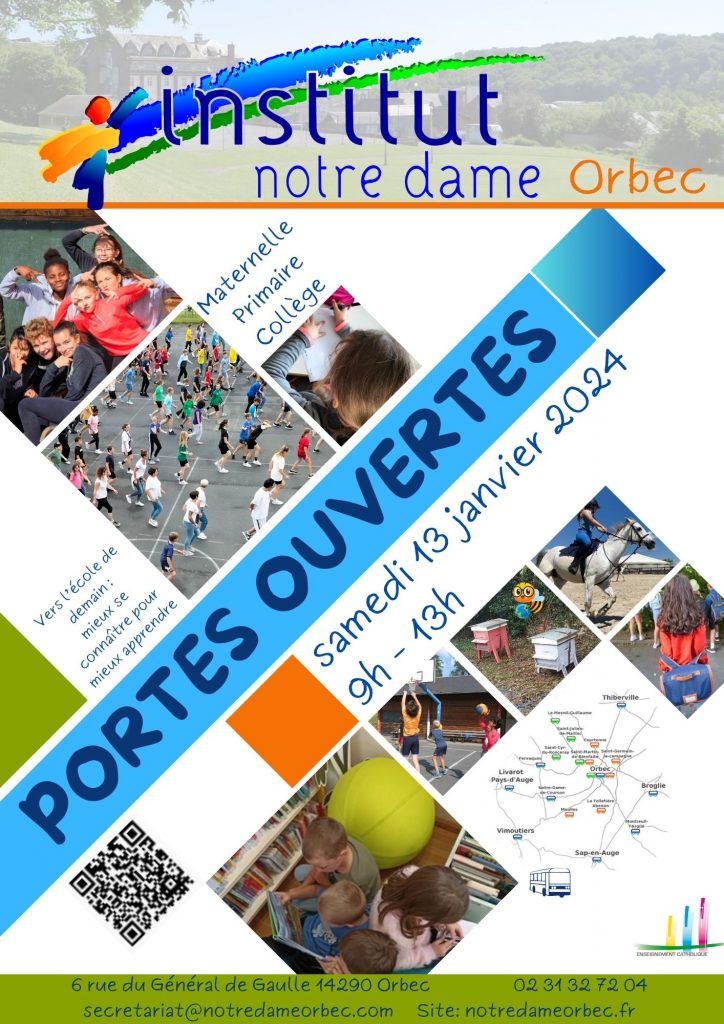 Portes ouvertes Notre Dame Orbec 13 janvier 2024