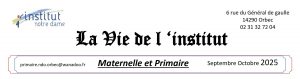 journal de l'école septembre octobre 2025